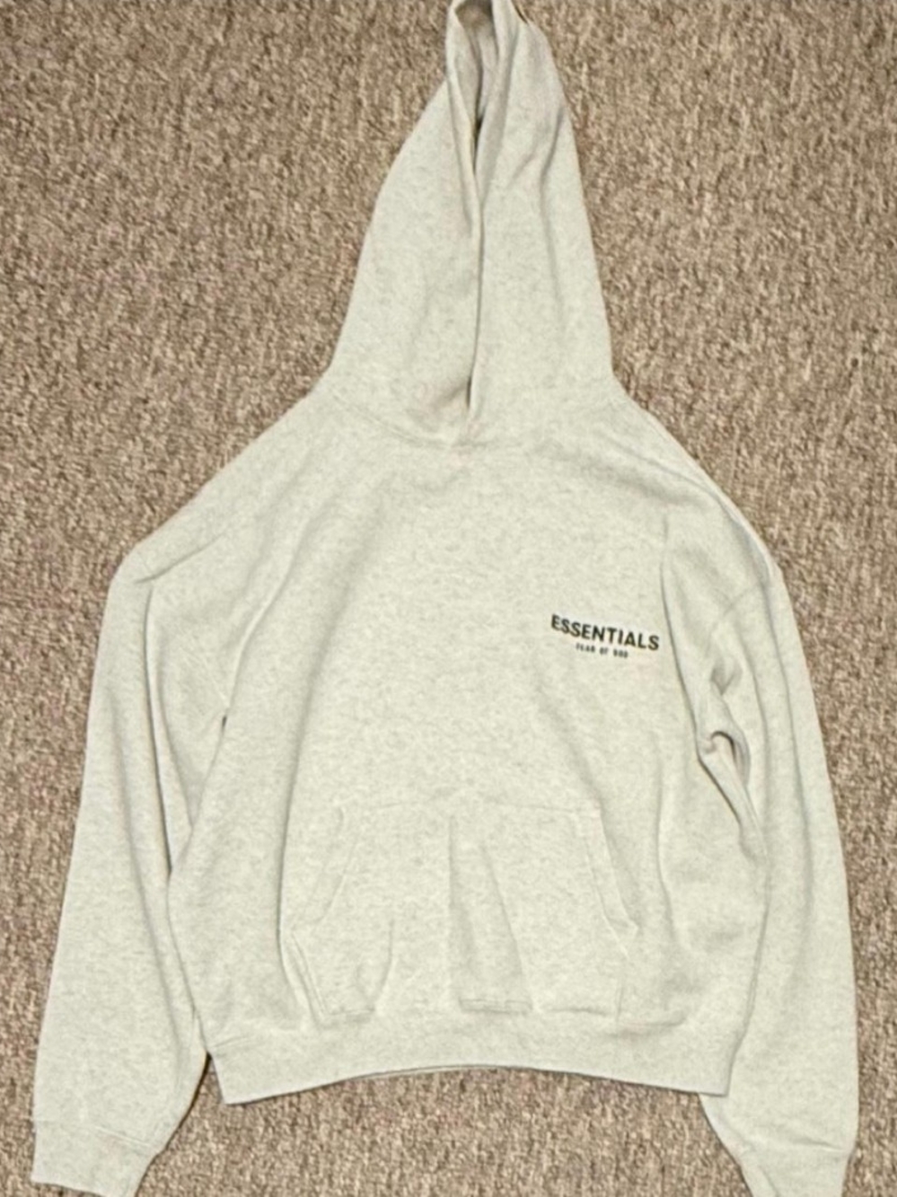 ESSENTIALS Men’s Light Gray Pullover Sweater - M